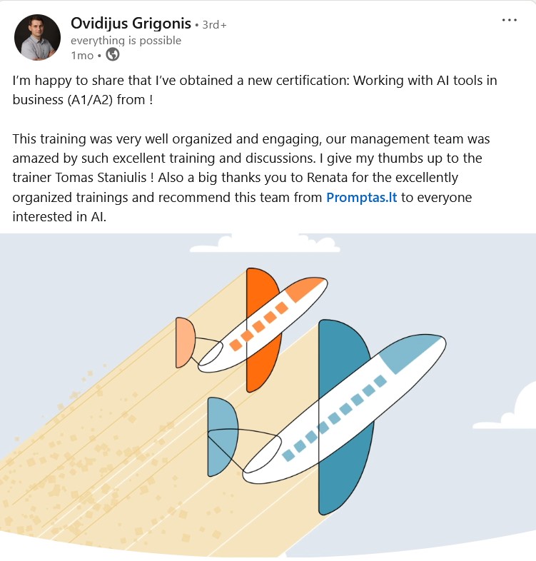 dirbtinio intelekto mokymai atsiliepimai
