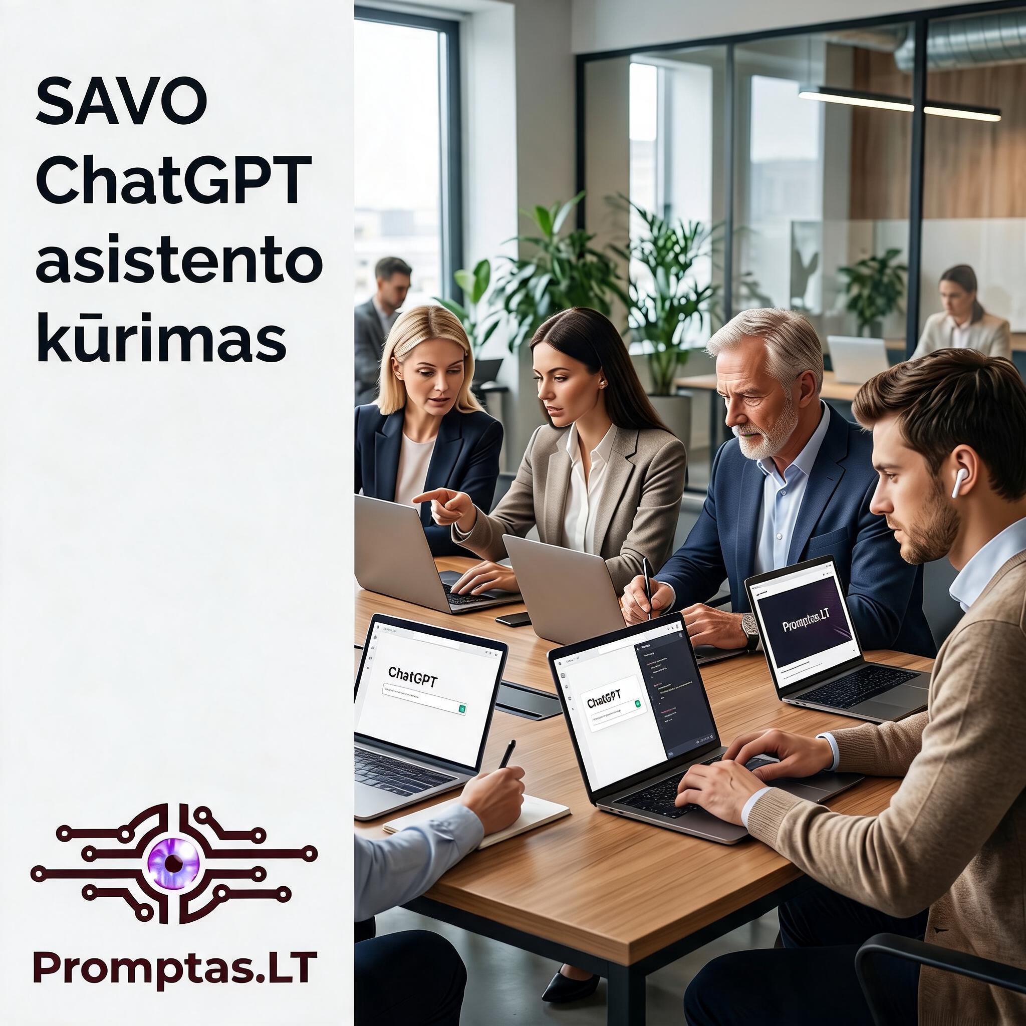 GPT asistento kūrimas ir valdymas