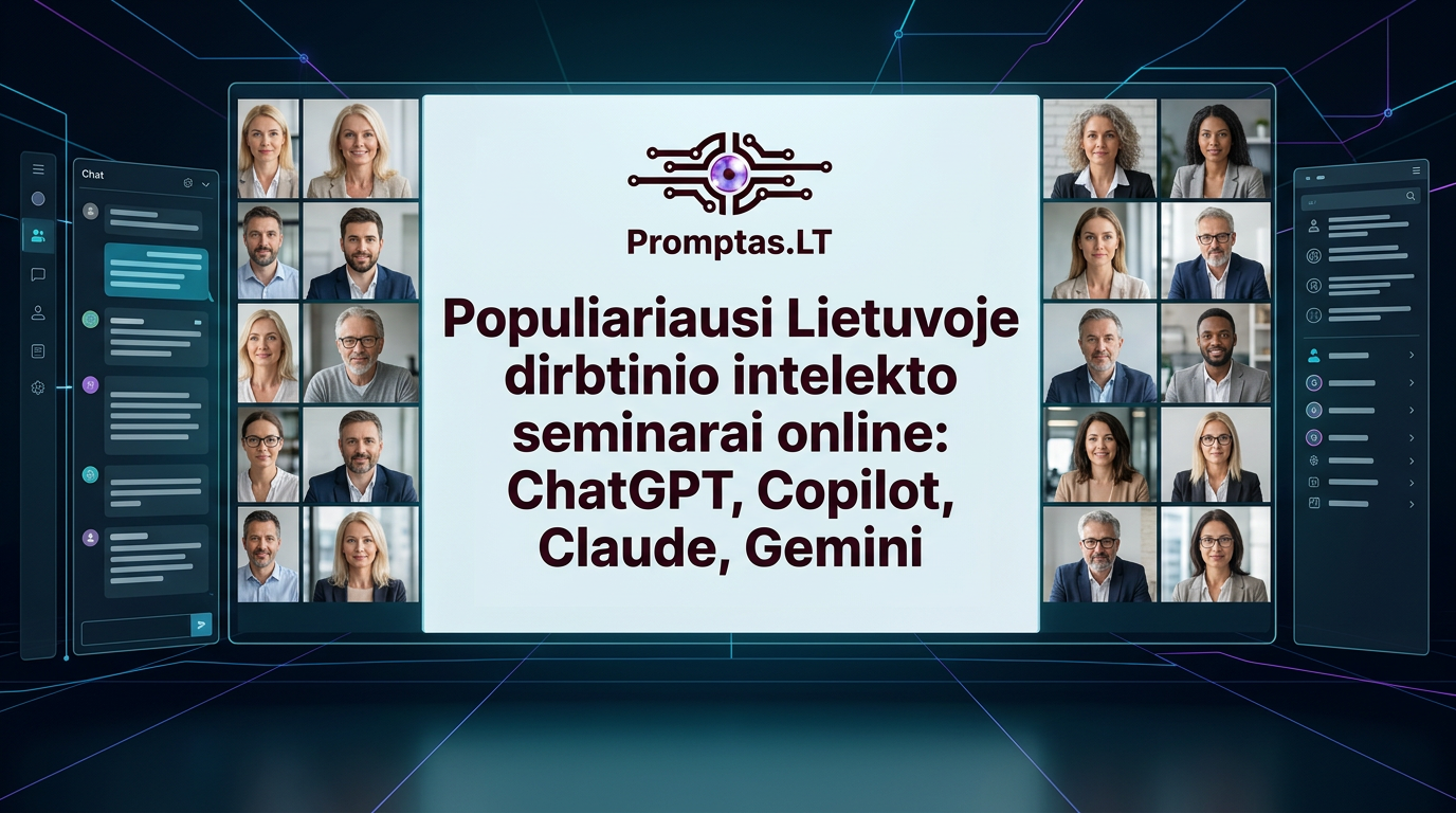 Praktiniai dirbtinio intelekto seminarai 2026 metais